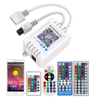 Contrôleur RGB RGBW avec 4 canaux, variateur sans fil, télécommande, application intelligente, connexion Bluetooth pour bande lumineuse LED couleur DC 12V 24V
