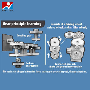 <span class=keywords><strong>Juego</strong></span> de laberinto táctil de descarga eléctrica, transmisión de engranajes, circuito de <span class=keywords><strong>ciencia</strong></span> electrónica, juguetes mecánicos - Product Image 5