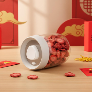 Vacare Perfect Push Type <b>Food</b> Storage <b>Container</b> Vacuum Sealed <b>Plastic</b> Gas-Proof Lid Modern Design Multiple Sizes - Product Image 5