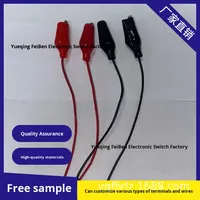 Câble d'alimentation de batterie avec bornes à clips alligator rouge et noir, sans isolation, pour machine à souder, CN
