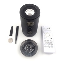 Alat Pembakar Aroma Elektrik Portabel OUD Bukhoor untuk Mobil, Hadiah Arab dengan Quran dan Memori USB 8G untuk Kontrol Jarak Jauh via Aplikasi