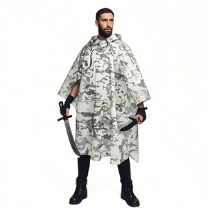 Cape de pluie multifonctionnelle de camouflage, tente, cape de pluie imperméable pour la chasse, tenue de chasse durable, dissimulation des ruines de neige de la jungle. - Product Image 1