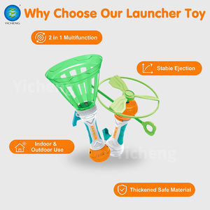 Jeu interactif 2-en-1 : attrape-balle et lance-vaisselle volante pour enfants, en PP et ABS, certifié EN71 ASTM - Product Image 2