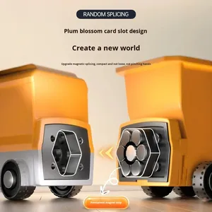 Đa Năng Nhựa Lắp Ráp Từ Xe Robot Cross-Biên Giới Giáo Dục Chuyển Kỹ Thuật Xe Đồ Chơi Cho Bé Trai - Product Image 3