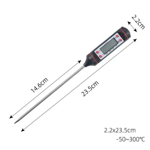 Thermomètre numérique pour viande à lecture instantanée - Thermomètre alimentaire professionnel avec sonde pour steak, barbecue, <span class=keywords><strong>cuisson</strong></span>, huile et eau - Product Image 5