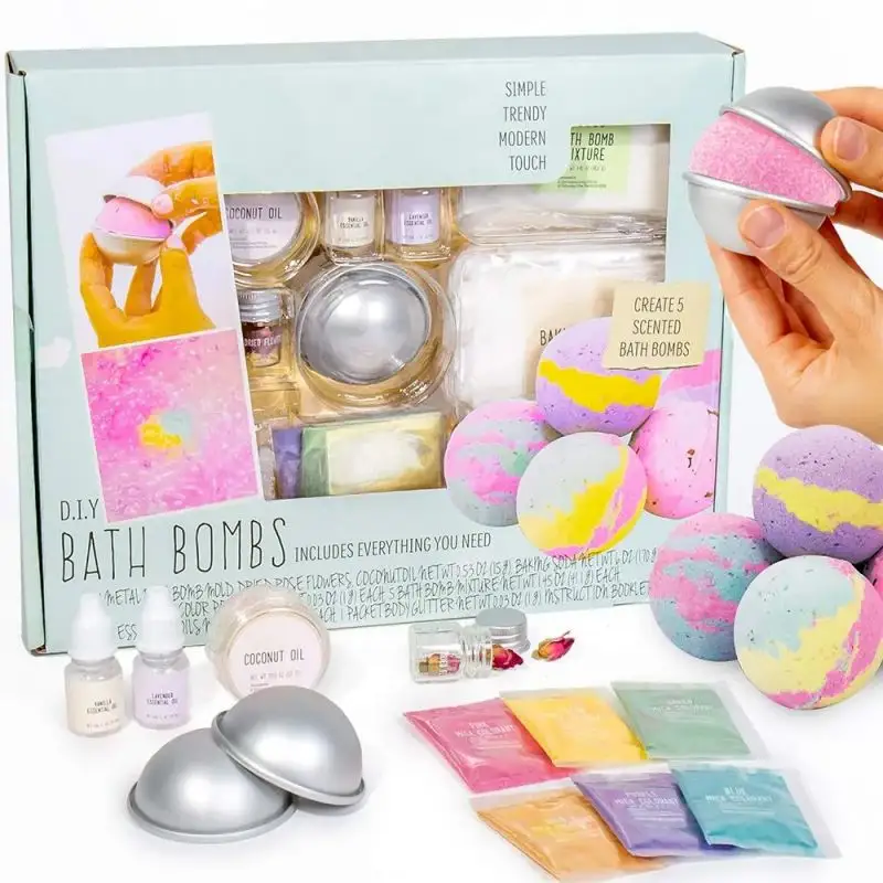 New Product Handmade Bath Bomb DIY Organic Kids Kit Make Your Own Bath Bomb