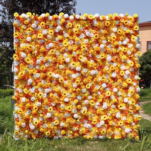 แผงผนังลายดอกไม้สไตล์ยุโรปแบบพับเก็บได้ขนาดกะทัดรัด สำหรับตกแต่งฉากหลังงานแต่งงาน งานปีใหม่จีน และงานอีเว้นท์ต่างๆ - Product Image 1