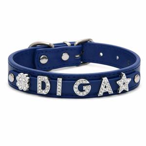 Elegante Collar de Metal con Diamantes para Mascotas, Personalizable, Combina Nombre y Logotipo, Collar de Perro Personalizado Extraíble, Alta Demanda - Product Image 1