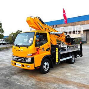 JAC 4*2 35 Meters 7-Section Telescopic Boom Man Lift Bucket <b>Truck</b> with a Basket Platform for Aerial Work and 4 Outrigger - Product Image 6