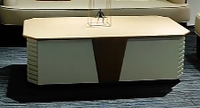 Table basse moderne élégante de bureau à domicile design original plusieurs éléments peuvent être personnalisés forme unique