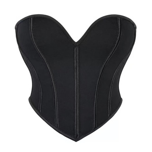 Top bustier sans bretelles 6 couleurs 2XL - Corset en maille transparente avec lacets, haut tube de soirée pour femmes, corset de style vintage inspiré du palais - Product Image 6