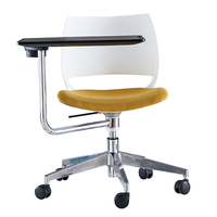 Chaise pliante moderne avec bureau, chaise de formation pour invités de bureau épais avec table pliante pour ordinateur portable mobilier de chaise commerciale