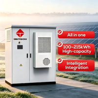 Système de stockage d'énergie solaire haute tension AHTECH Industrial 100 kW 200 kWh avec batteries LiFePO4 en conteneur