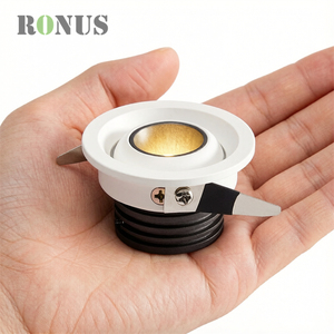 <span class=keywords><strong>Spot</strong></span> encastré moderne <span class=keywords><strong>12V</strong></span> 1W COB pour armoire, anti-éblouissement, <span class=keywords><strong>orientable</strong></span>, mini downlight LED 3W - Product Image 1