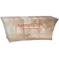 FOCUS Nappe rectangulaire en polyester écologique personnalisée avec logo pour décorations de mariage et de fête