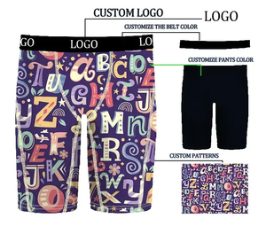 <span class=keywords><strong>Sous</strong></span>-vêtements de sport pour hommes avec logo personnalisé imprimé graphique Shorts de sport Boxs en polyester respirant pour <span class=keywords><strong>moto</strong></span> - Product Image 4