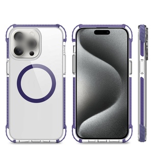 2023 New Echo Wave cộng với trong suốt HD PC 2.0mm backplate với TPE bumper chống sốc chống xước trường hợp điện thoại cho iphone15 Pro - Product Image 1