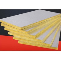 Panneau de laine de verre ignifuge haute densité, matériau d'isolation thermique pour murs, toitures et conduits CVC - Direct usine, certifié CE