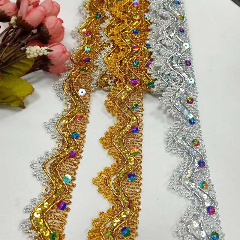 Home Textiles Gold Thread With Sequins Lace Piece Dance Dress Sewing Glitter Woven Lace Trim| Alibaba.com Home Textiles Gold Thread With Sequins Lace Piece Dance Dress Sewing Glitter Woven Lace Trim| Alibaba.com