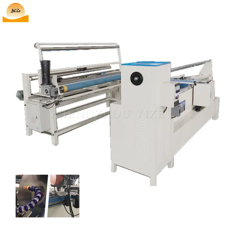 Sandpaper kraft paper slitting rewinding leather cutting thermal paper roll slitter line non woven fabric slitting machine