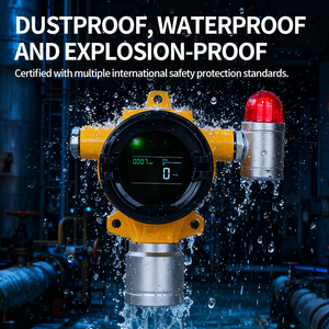 RTTPP Sensor Gas pintar <span class=keywords><strong>Monitor</strong></span> Alarm Lel Lpg oksigen mudah terbakar Gas pintar Voc Ch4 Co Cl2 H2S detektor Gas tetap - Product Image 2