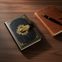 Carnet de notes A5 avec mot de passe personnalisé en gros Carnet de notes créatif multifonctionnel avec serrure pour cadeau d'entreprise