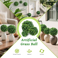 Réaliste Faux Topiaire Boule D'herbe Décoration Réaliste Artificielle Milan Plafond Pendentif Décoratif Fleurs Plantes