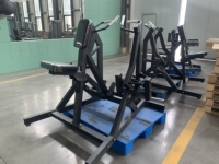 Máquina de remo con barra en T de alta calidad ISO para gimnasio comercial, entrenamiento de fuerza con placas, para pecho, hombros, espalda, piernas y brazos QY M10