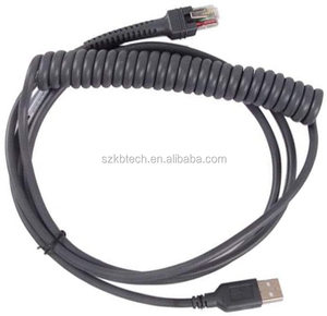 <span class=keywords><strong>Usb</strong></span> RJ45 cuộn xoắn ốc mở rộng cáp bện PVC cho <span class=keywords><strong>Motorola</strong></span> biểu tượng Máy quét mã vạch LS2208 LS1203 LS4208 ls4278 ds6707 DS6708 - Product Image 2