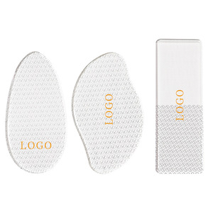 Lima per Piedi in Vetro Nano Trasparente a Forma di Uovo con LOGO Personalizzato, Alta Qualità, per Rimuovere Pelle Morta e Calli - Product Image 5