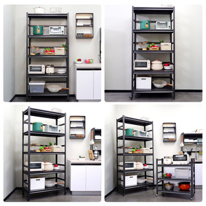 Étagères de garage pour la maison Étagères de rangement en tôle à 5 couches Étagères en métal pour le <span class=keywords><strong>bricolage</strong></span> - Product Image 6