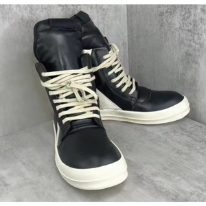 Zapatillas de Lujo de Piel con Caña Alta, Suela de Goma, Entresuela de PVC y Forro de Algodón |   Zapatos Casuales de Primavera para Hombre, Diseño de Moda - Product Image 3