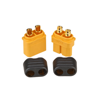Amass XT60H — connecteurs XT60 pour batterie Lipo RC, connecteurs avec couvercles, prise d'alimentation, mâle, femelle avec gaine, Version améliorée