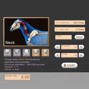 Appareil de thérapie par ondes de choc professionnel portable pour la physiothérapie, soulagement de la douleur, thérapie par ondes de choc vétérinaire pour chevaux - Product Image 2