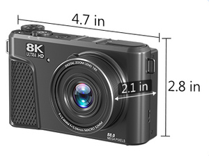 Appareil photo numérique compact 8K avec zoom numérique 18x, écran tactile de 3 pouces, 88MP, prise de vue vidéo professionnelle, prix d'usine - Product Image 5