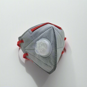 Masker <span class=keywords><strong>Respirator</strong></span> Lipat Datar Sekali Pakai <span class=keywords><strong>FFP3</strong></span> <span class=keywords><strong>NR</strong></span> D 6 Lapis dengan Katup, Standar EN149 Khusus, Uji Dolomit Lulus - Product Image 2