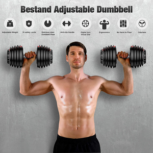 Worthbuy — ensemble de haltères réglables, équipement de gymnastique, poids gratuit de 40 kg, exercice à domicile de qualité supérieure - Product Image 4