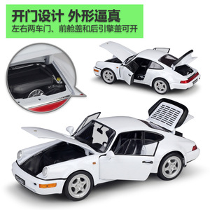 Vendita calda <span class=keywords><strong>Welly</strong></span> 1:18 P orsche 964 Super Car Metal simulazione da collezione Die Cast Car Alloy Car Model - Product Image 4