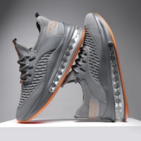 Chaussures de sport et de loisirs légères et respirantes pour hommes, chaussures de course tendance pour jeunes, antidérapantes, avec coussin d'air absorbant les chocs