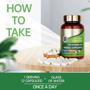 Capsules minérales de lutéine et de zéaxanthine antioxydantes naturelles de qualité supérieure, 90 capsules, supplément vitaminique antioxydant pour les yeux à base de lutéine - Product Image 5
