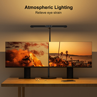 Lampe de bureau LED pliable réglable et simple Lampe de bureau à bras oscillant Lampe design pour salon