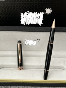 Luxury Classic Design Novelty Ballpoint <b>Pen</b> Rose Gold Metal Material Smooth 0.5mm Writing Black/Blue Ink Professional Gift Box - Product Image 3