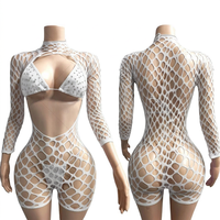 Combinaison de danse pour femmes à prix avantageux, lingerie bikini, tenue de strip-teaseuse, robe de spectacle pour soirée