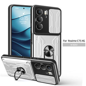 Étui arrière de fumée magnétique 360 degrés rotatif béquille TPU + PC antichoc couverture de téléphone pour Oppo Realme C75 4g/v60 Pro 5g/14x5g - Product Image 6