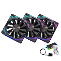 Lovingcool OEM ordinateur refroidisseur ventilateur 12v ARGB 120mm ventilateur refroidisseur CPU PC plastique ARGB ventilateurs de refroidissement pour boîtier PC