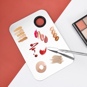 Paleta de Mezcla de Sombras de Ojos Cuadrada de Acero <span class=keywords><strong>Inoxidable</strong></span> al por Mayor con Espátula para Etiquetado Personalizado - Product Image 3