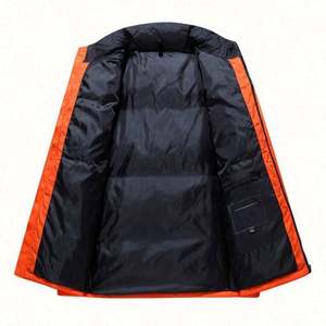 Chaqueta de Invierno para Hombre, Estilo Casual, Color Negro, con Bloques de Color, Precio Bajo, Logotipo Personalizado, Chaqueta Acolchada de Moda - Product Image 4