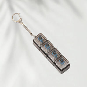 Porte-clés lumineux haute transparence, jouet anti-stress en plastique PC, jouets sensoriels à 4 et 9 touches pour soulager l'anxiété - Product Image 6