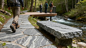 Bloques de Granito Azul Aran Únicos, Inspirados en Caminos de Montaña, para Paredes Decorativas Interiores, Revestimiento de Paredes en Espacios Comerciales y Cocinas - Product Image 4