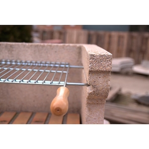 Griglia per Barbecue Estensibile 60/70x40cm Zincata - Product Image 6